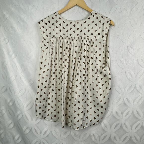 Free People Mornings in Marrakesh Tie Sleeveless Blouse SIze L NWT - Picture 7 of 9